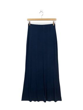 Posse Mason Maxi Skirt Size S Small Navy Blue